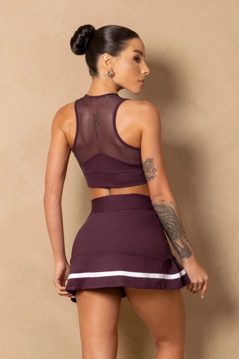 Hipkini - Breezy Purple Pleated Shorts - 33331322 Hipkini - Breezy Purple Pleated Shorts - 33331322