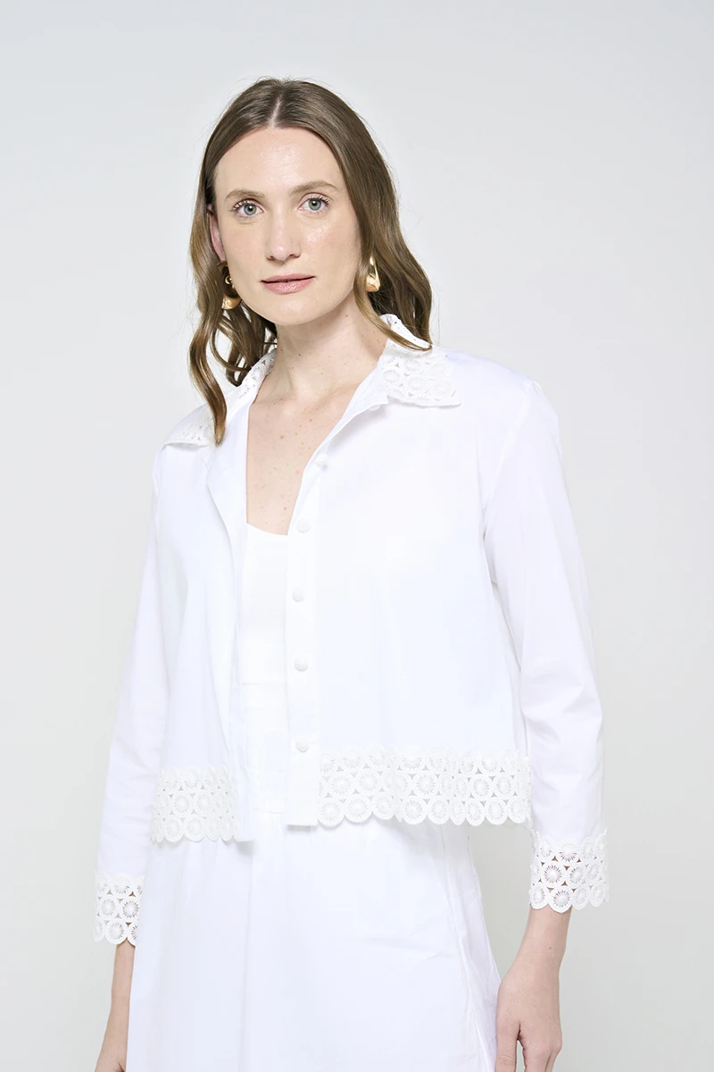 Hidrogênio - WHITE LACE JACKET - 20486002 Hidrogênio - WHITE LACE JACKET - 20486002