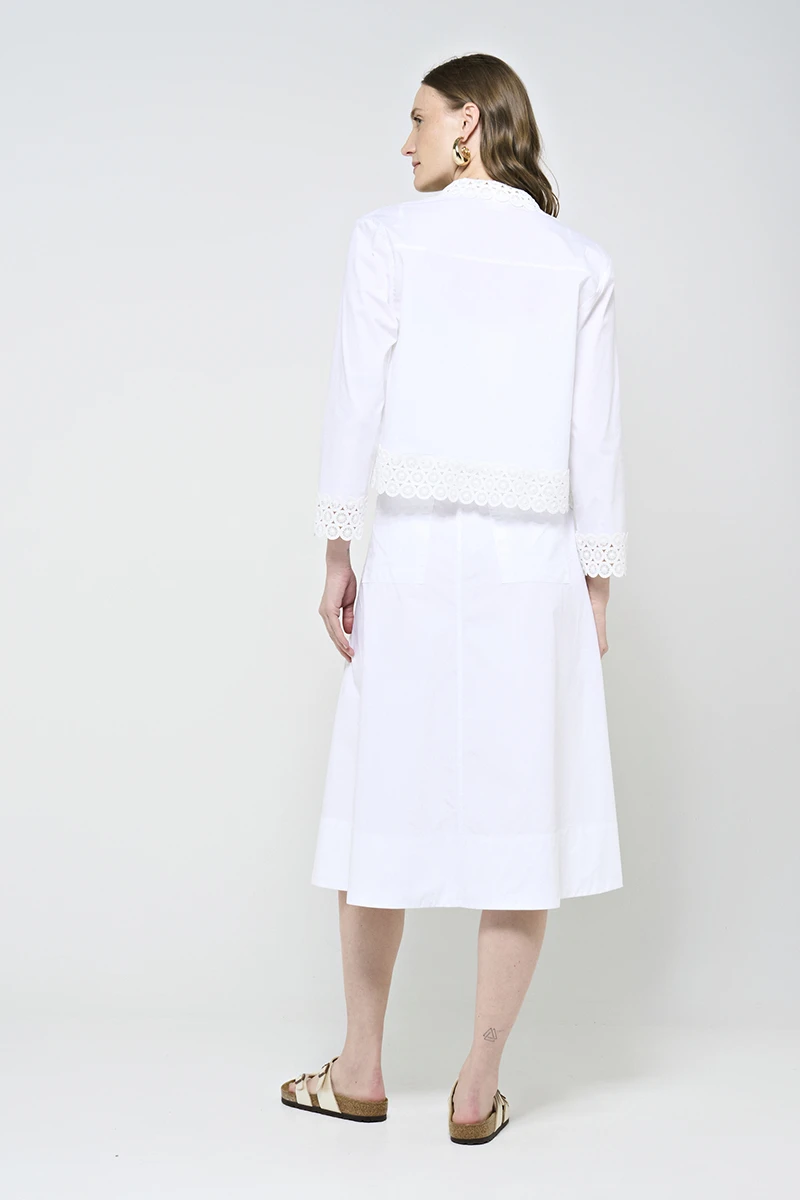 Hidrogênio - WHITE LACE JACKET - 20486002 Hidrogênio - WHITE LACE JACKET - 20486002
