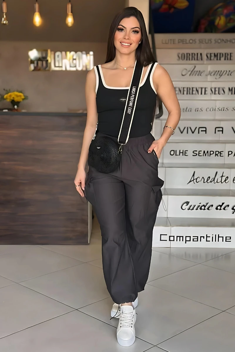 LANÇA PERFUME - Square Neck Tank Top by Lança Perfume - 9219PT
