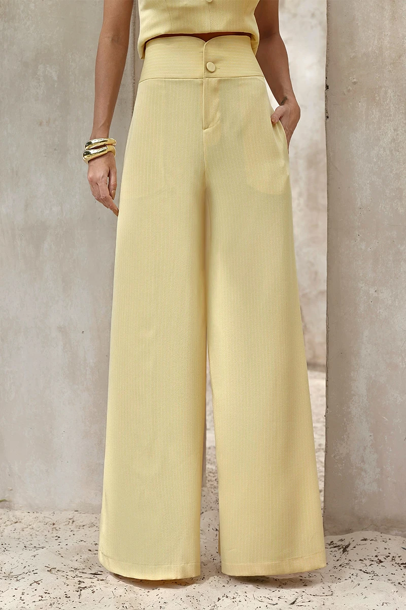 Dot Clothing - Pants Dot Clothing Maia Striped Camomile - 2839AMAR Dot Clothing - Pants Dot Clothing Maia Striped Camomile - 2839AMAR