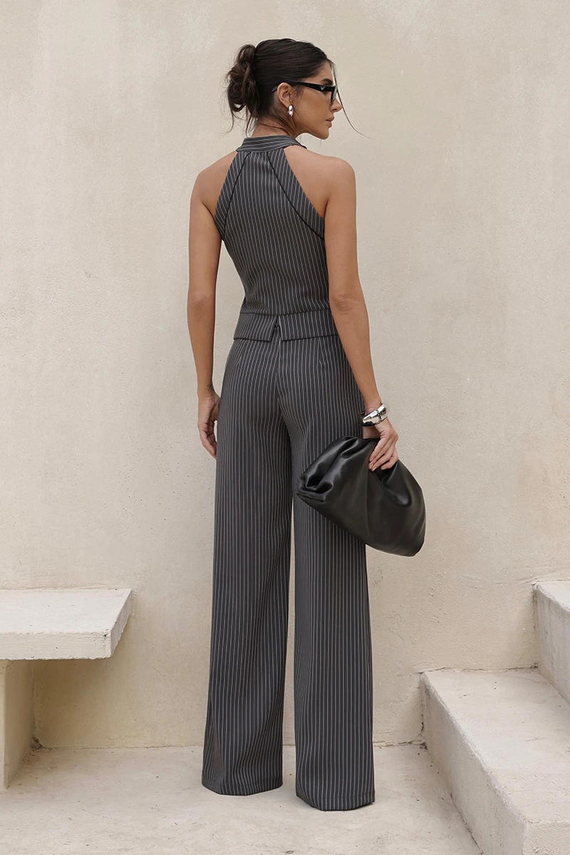 Dot Clothing - Set Dot Clothing Selena Striped Lead - 2826CINZA