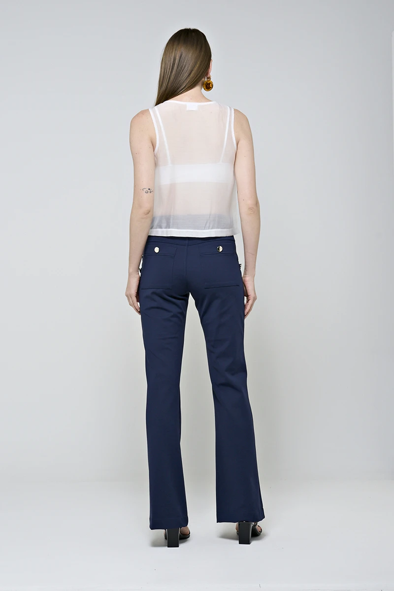 Hidrogênio - WIDE STRAP ORGANZA OFF-WHITE TANK TOP - 20496018
