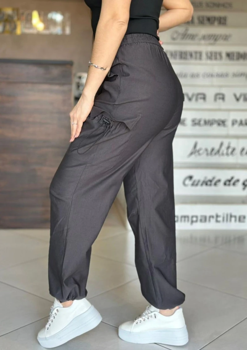 PITBULL - PARACHUTES EMPÓRIO PIT BULL PANTS - DARK GRAPHITE - 89284CZ PITBULL - PARACHUTES EMPÓRIO PIT BULL PANTS - DARK GRAPHITE - 89284CZ