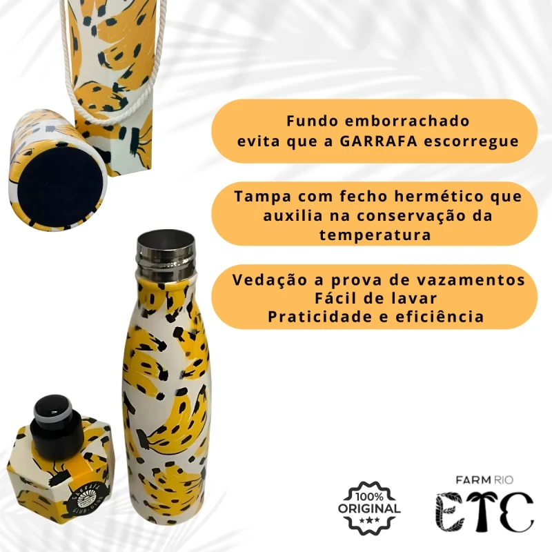FARM - FARM BOSSA BANANA 1L THERMAL BOTTLE - 78325947