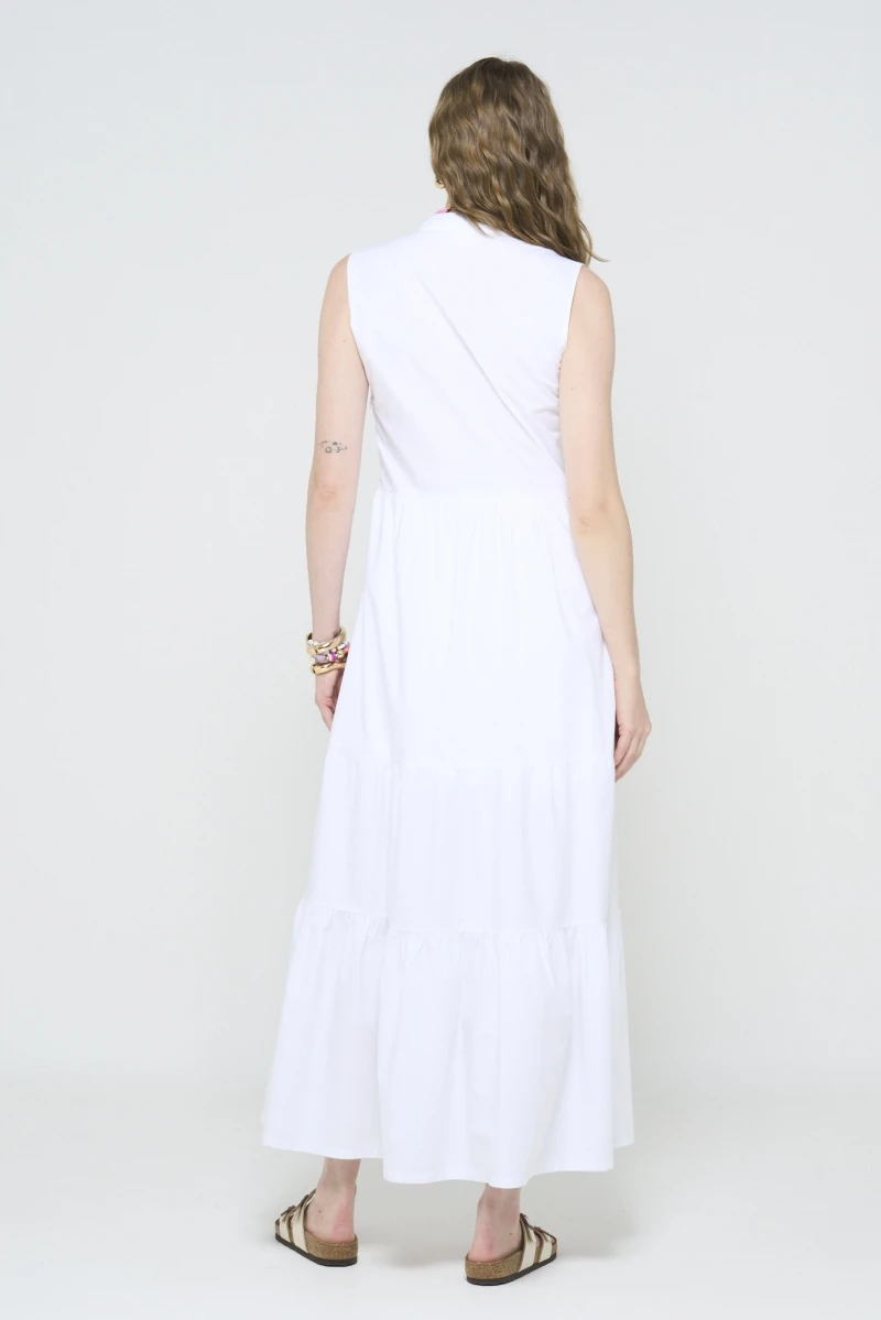 Hidrogênio - Long White Papper Dress - 20589002 Hidrogênio - Long White Papper Dress - 20589002