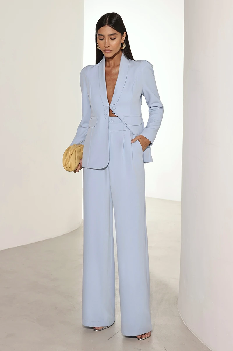 Dot Clothing - Blazer Dot Clothing Hazel Shoulder Pleats Blue - 2816AZUL Dot Clothing - Blazer Dot Clothing Hazel Shoulder Pleats Blue - 2816AZUL