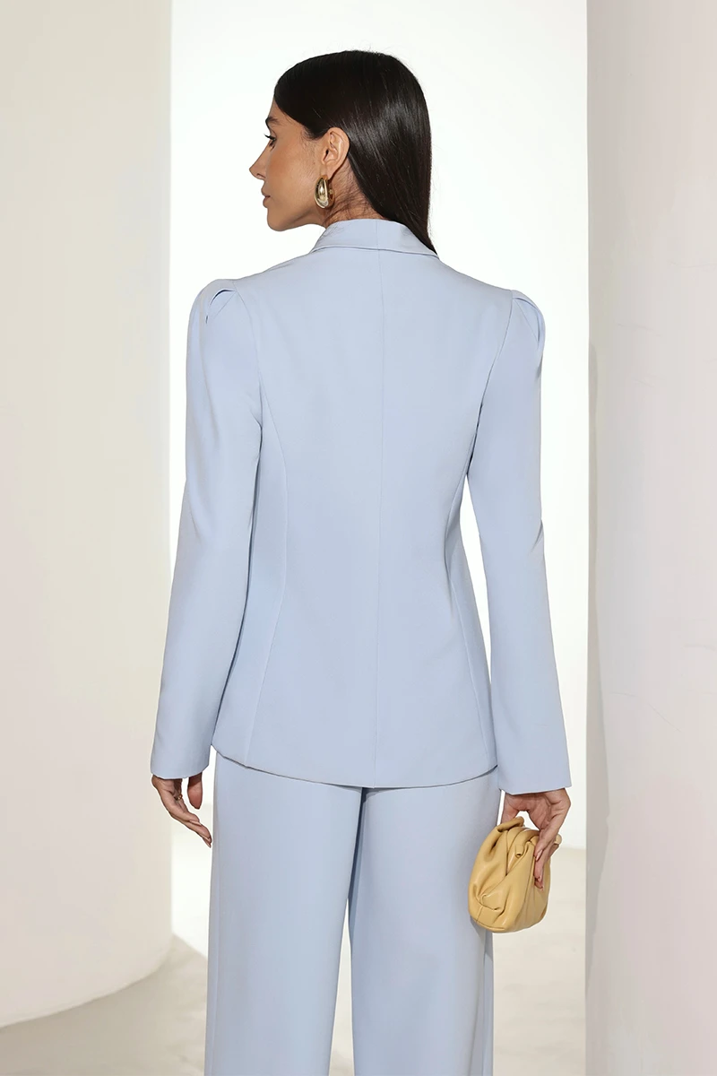 Dot Clothing - Blazer Dot Clothing Hazel Shoulder Pleats Blue - 2816AZUL Dot Clothing - Blazer Dot Clothing Hazel Shoulder Pleats Blue - 2816AZUL