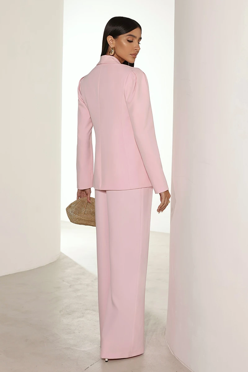 Dot Clothing - Blazer Dot Clothing Hazel Shoulder Pleats Pink - 2816ROSA Dot Clothing - Blazer Dot Clothing Hazel Shoulder Pleats Pink - 2816ROSA
