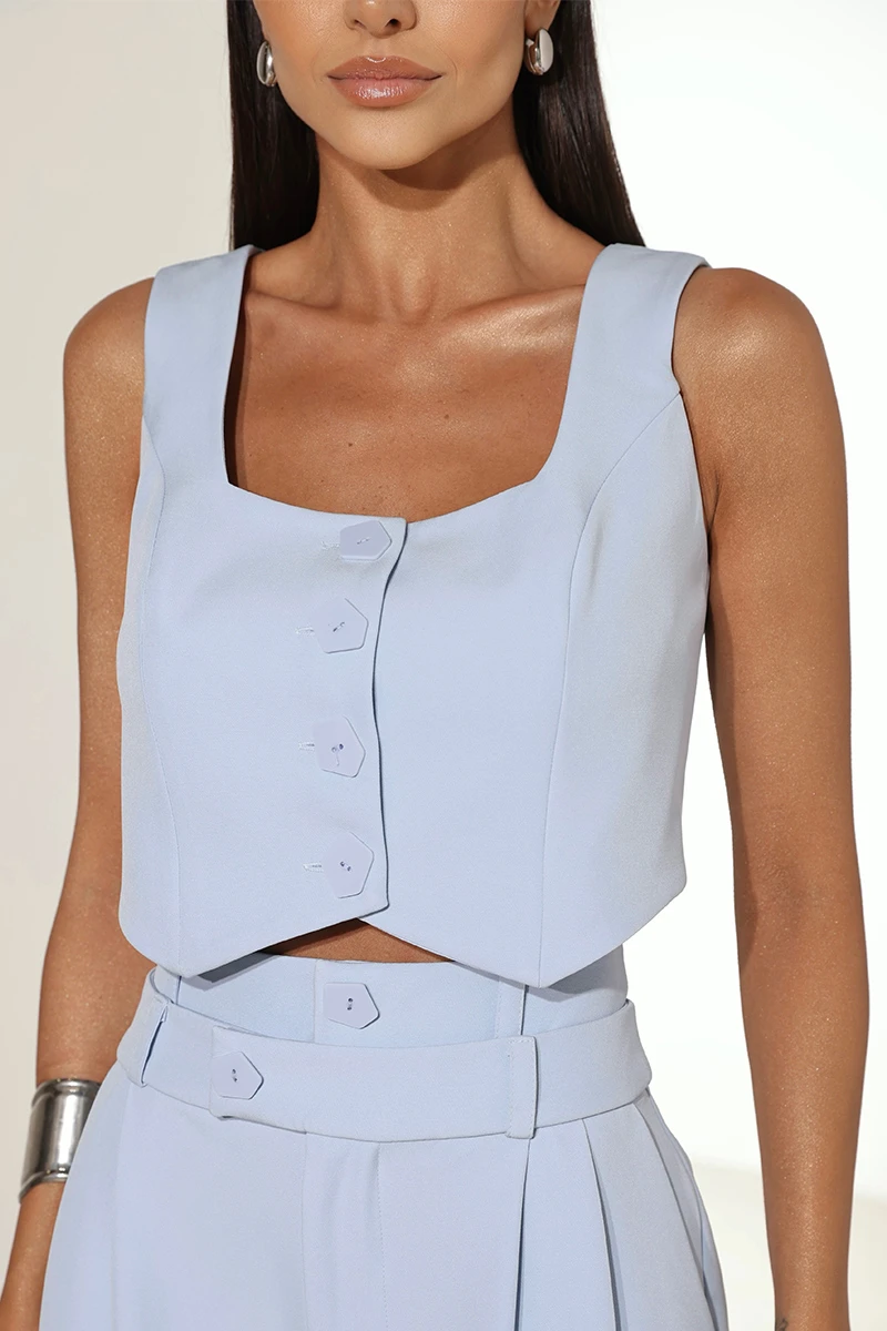 Dot Clothing - Set Dot Clothing Emily Alfaiataria Azul - 2825AZUL Dot Clothing - Set Dot Clothing Emily Alfaiataria Azul - 2825AZUL