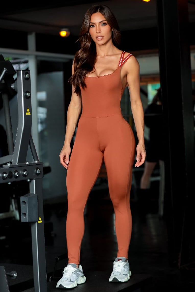 Garotafit - Hazelnut Lifty Jumpsuit - MAC233NA