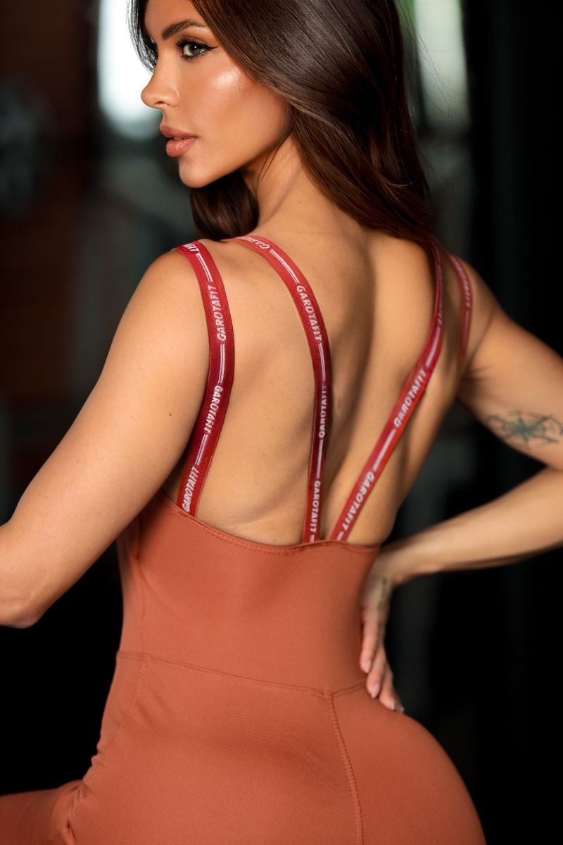 Garotafit - Hazelnut Lifty Jumpsuit - MAC233NA