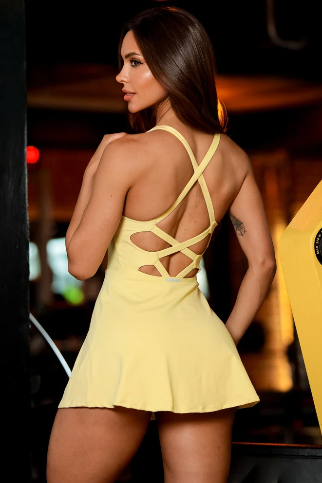 Garotafit - Lively Yellow Candy Dress - VEZ35JC