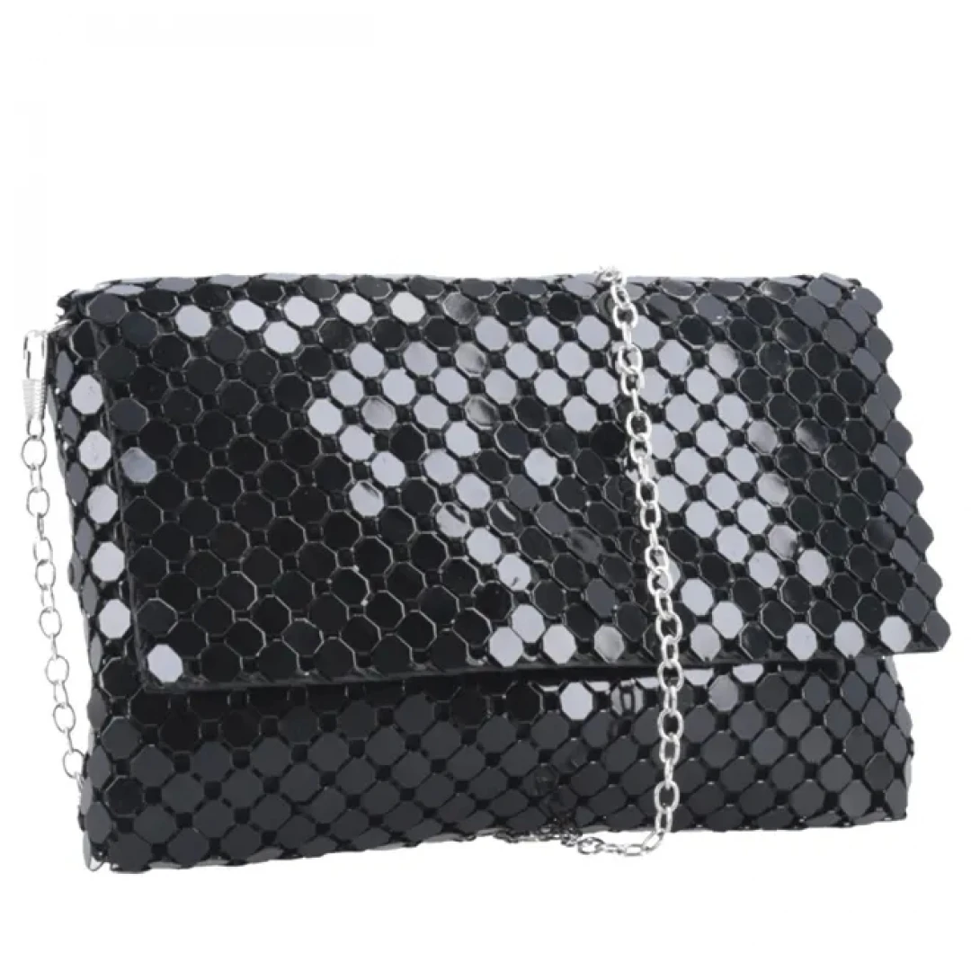 Bauarte - Bauarte Party Hand Bag Mesh with Black Rhinestones - 00295331682PRE Bauarte - Bauarte Party Hand Bag Mesh with Black Rhinestones - 00295331682PRE