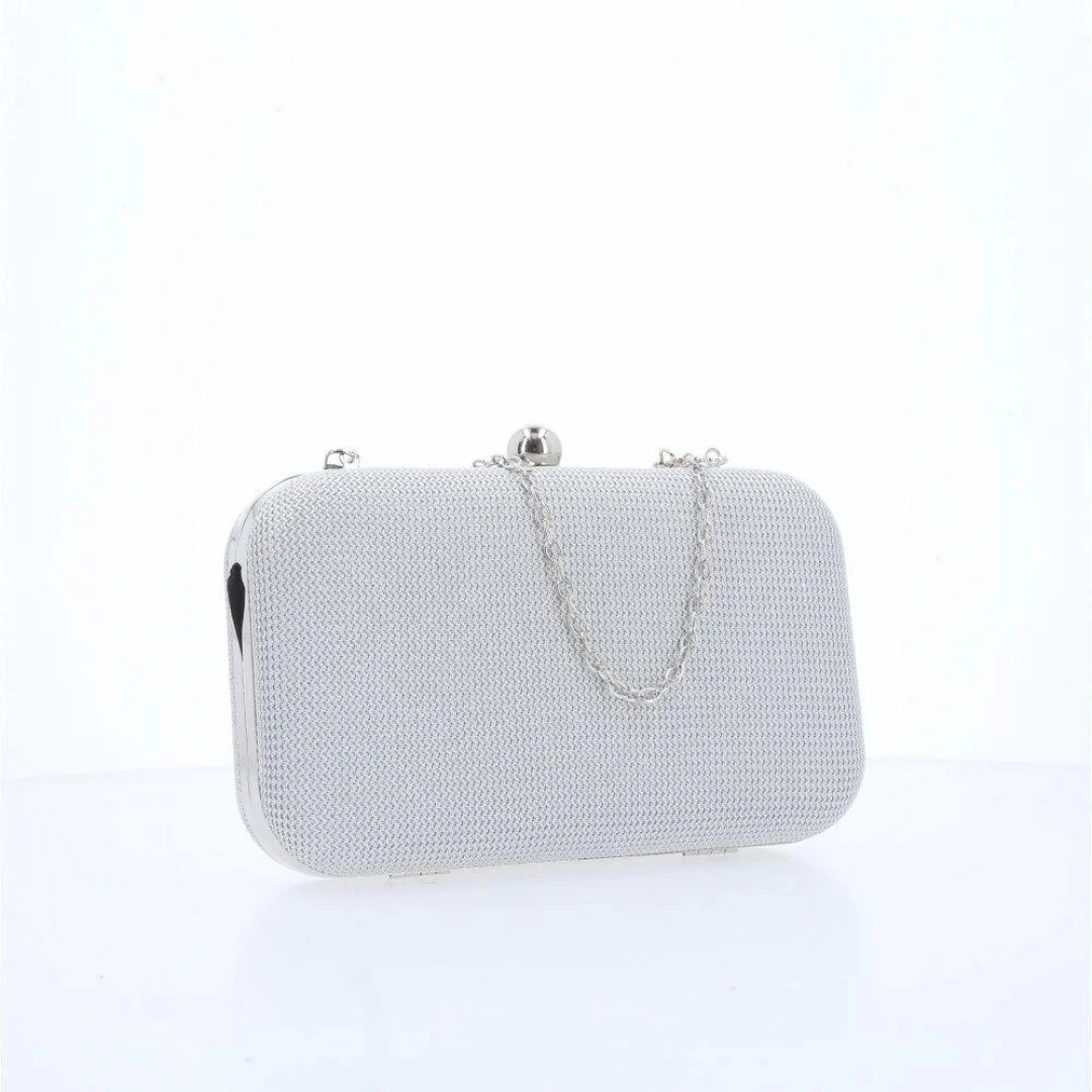 Bauarte - Silver Glitter Bauarte Party Hand Bag - 0452172MPRA Bauarte - Silver Glitter Bauarte Party Hand Bag - 0452172MPRA