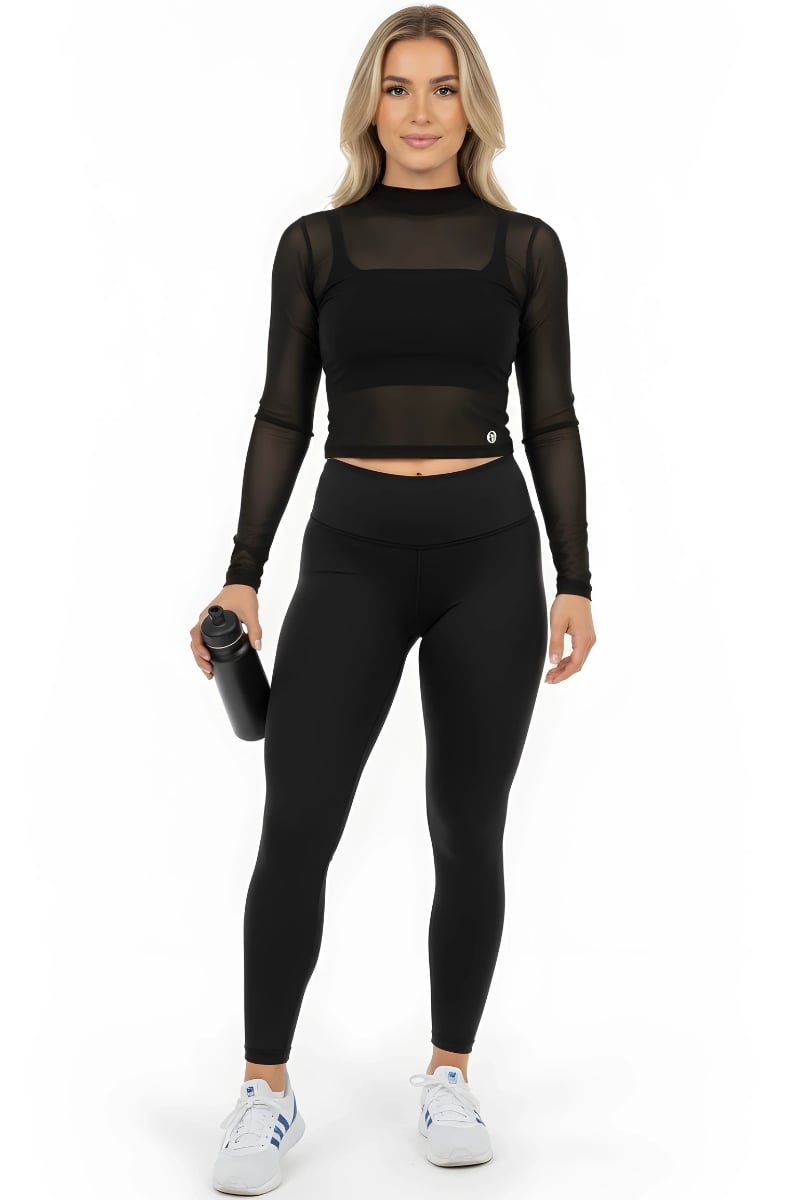Garotafit - Blusa Fluky Preta - BL225A Garotafit - Blusa Fluky Preta - BL225A