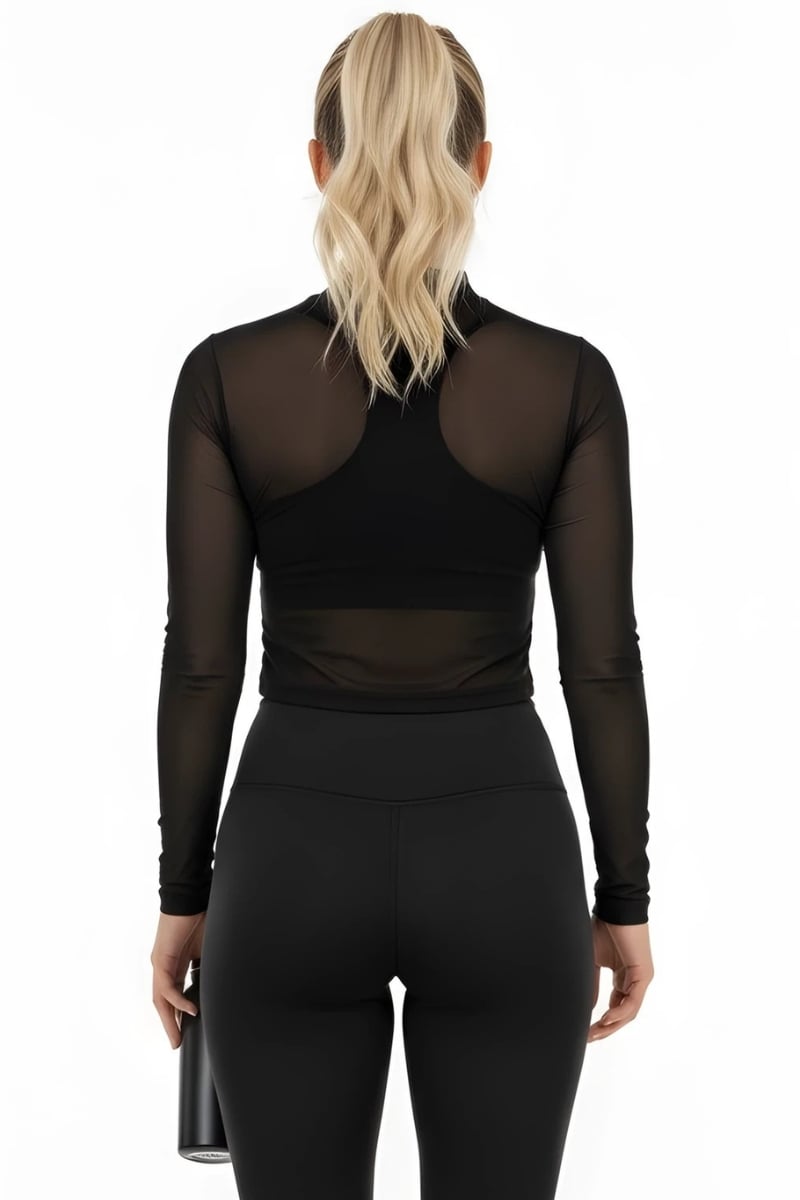 Garotafit - Blusa Fluky Preta - BL225A Garotafit - Blusa Fluky Preta - BL225A