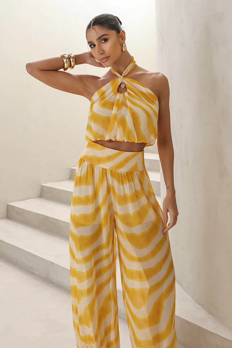 Dot Clothing - Conjunto Dot Clothing Aladin Estampado Amarelo - 2854AMAR Dot Clothing - Conjunto Dot Clothing Aladin Estampado Amarelo - 2854AMAR