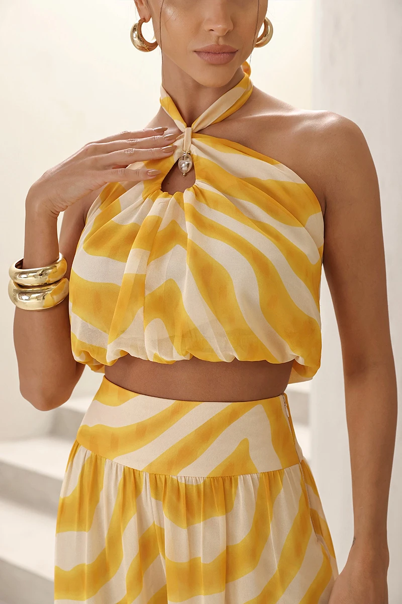 Dot Clothing - Conjunto Dot Clothing Aladin Estampado Amarelo - 2854AMAR Dot Clothing - Conjunto Dot Clothing Aladin Estampado Amarelo - 2854AMAR