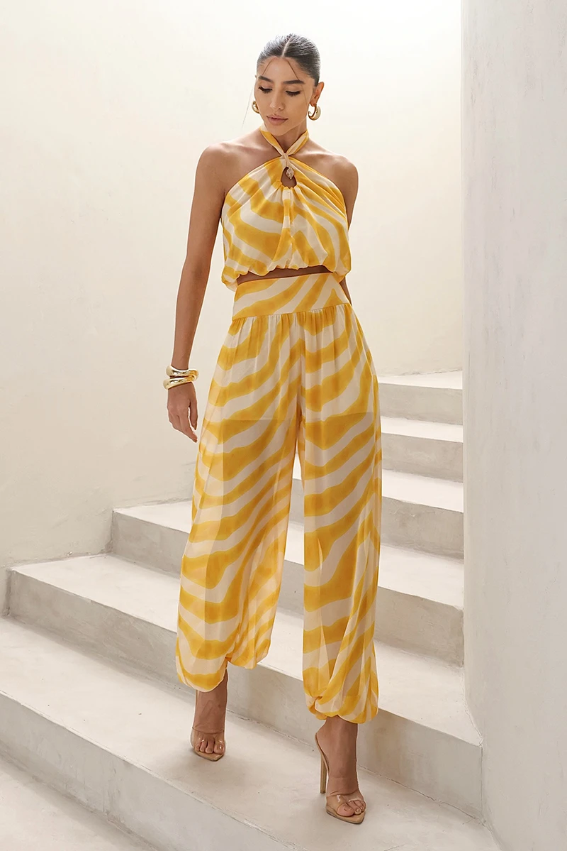 Dot Clothing - Conjunto Dot Clothing Aladin Estampado Amarelo - 2854AMAR Dot Clothing - Conjunto Dot Clothing Aladin Estampado Amarelo - 2854AMAR
