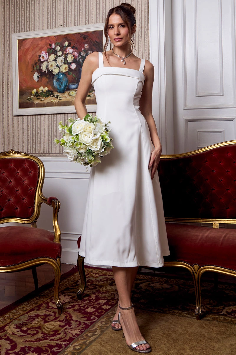 Miss Misses - Vestido Teodora  Off White - 54679030