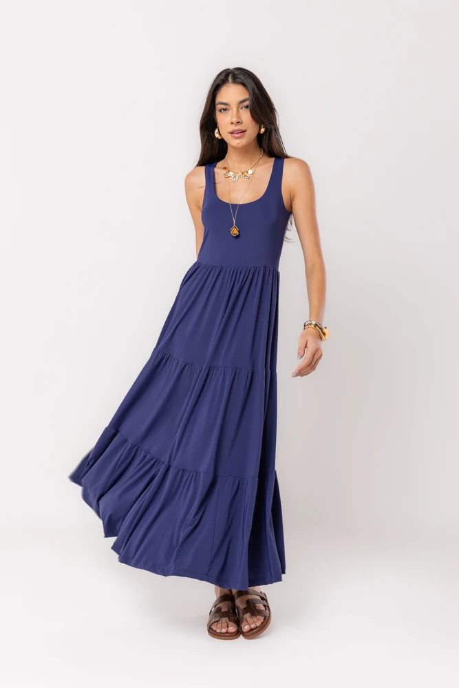 Hidrogênio - 3 MARIAS NAVY MIDI DRESS - 19594004 Hidrogênio - 3 MARIAS NAVY MIDI DRESS - 19594004