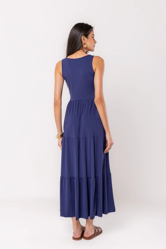 Hidrogênio - 3 MARIAS NAVY MIDI DRESS - 19594004 Hidrogênio - 3 MARIAS NAVY MIDI DRESS - 19594004