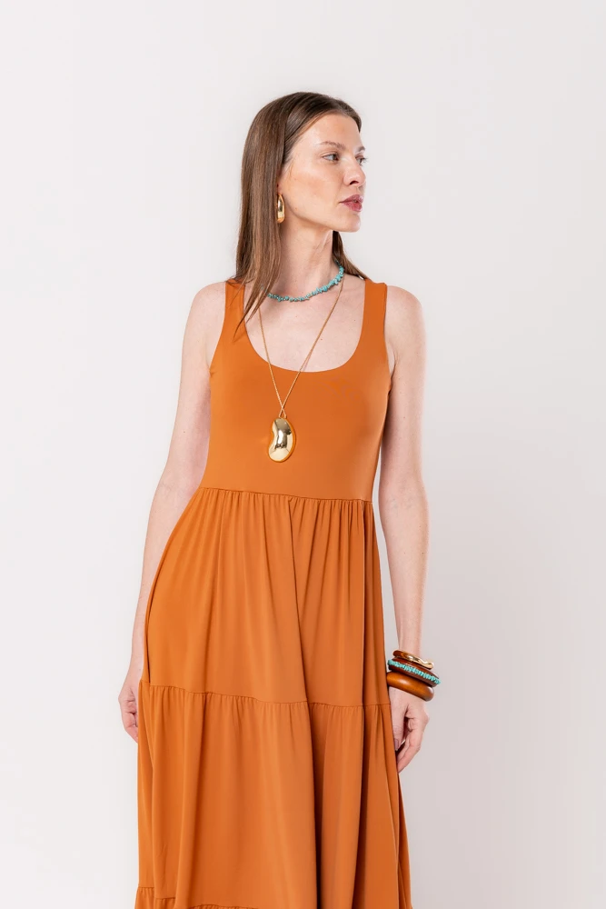 Hidrogênio - 3 MARIAS TERRA MIDI DRESS - 19594332