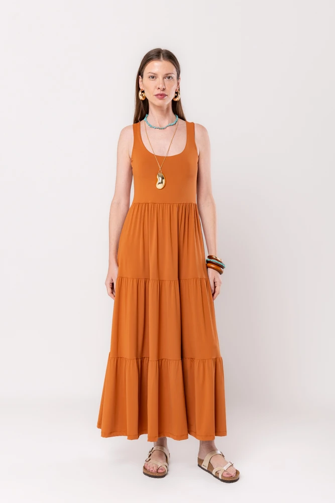 Hidrogênio - 3 MARIAS TERRA MIDI DRESS - 19594332