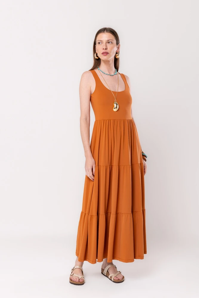 Hidrogênio - 3 MARIAS TERRA MIDI DRESS - 19594332