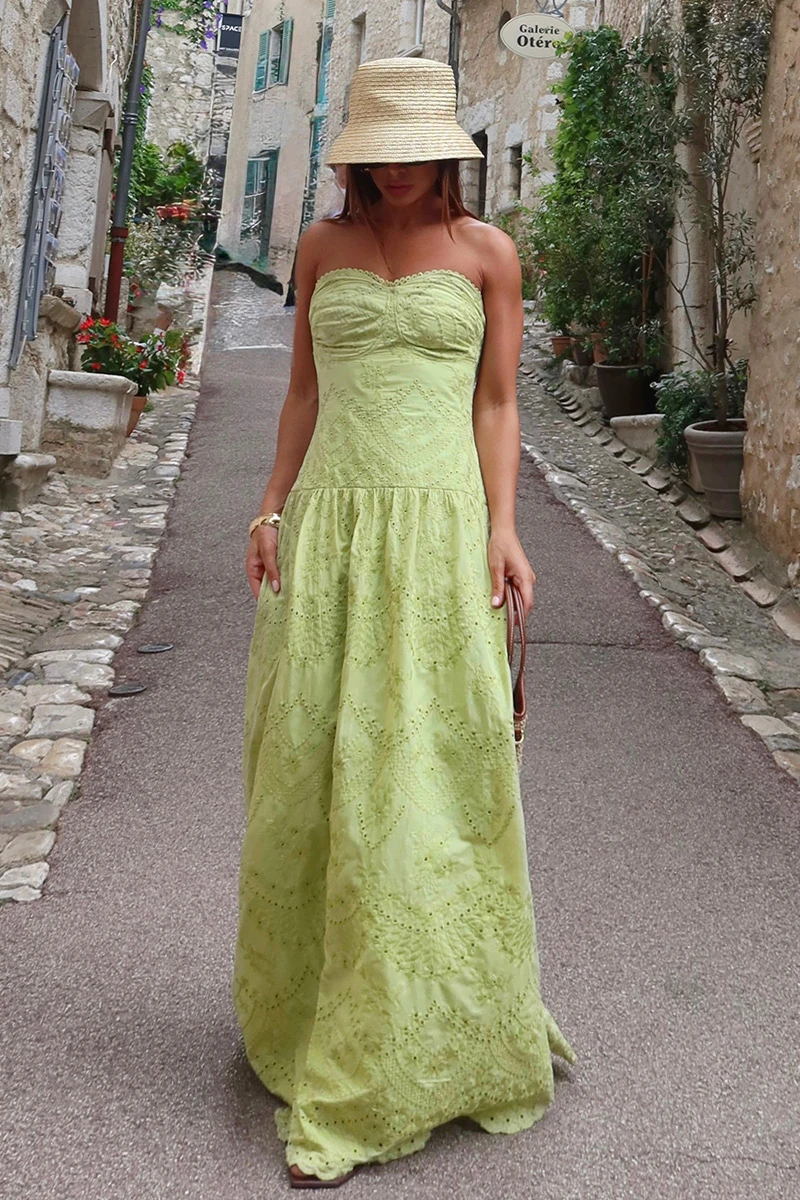 Dot Clothing - Dress Dot Clothing Helena TQC Laise lace Green Lemon - 2848VERDE