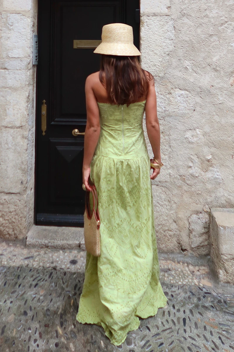 Dot Clothing - Dress Dot Clothing Helena TQC Laise lace Green Lemon - 2848VERDE