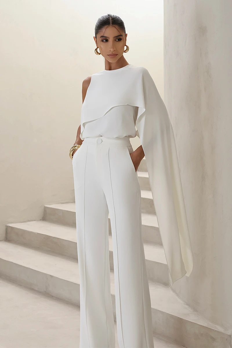 Dot Clothing - Set Dot Clothing Pants and Asymmetric Off-White Shirt - 2860OFF