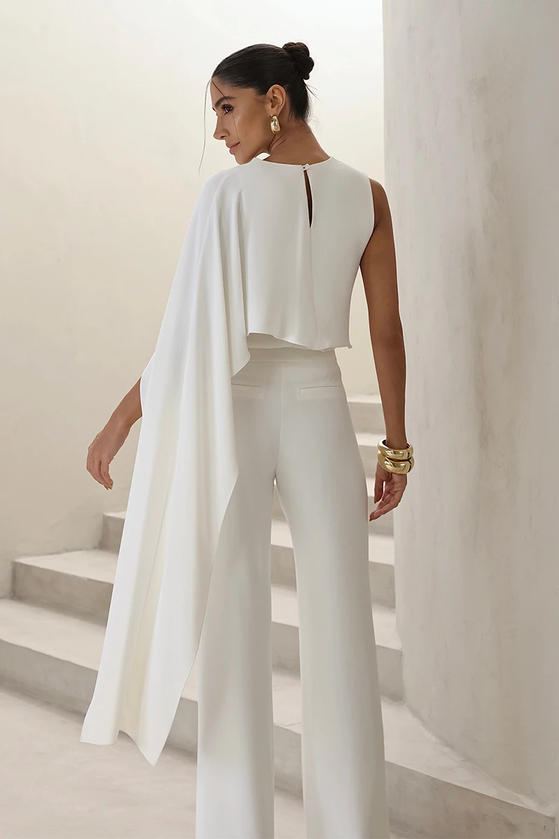 Dot Clothing - Set Dot Clothing Pants and Asymmetric Off-White Shirt - 2860OFF