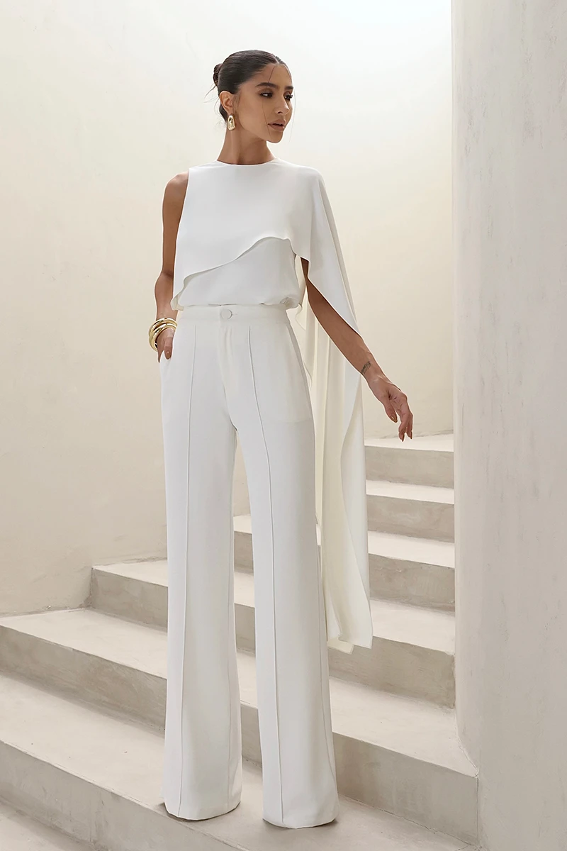 Dot Clothing - Set Dot Clothing Pants and Asymmetric Off-White Shirt - 2860OFF