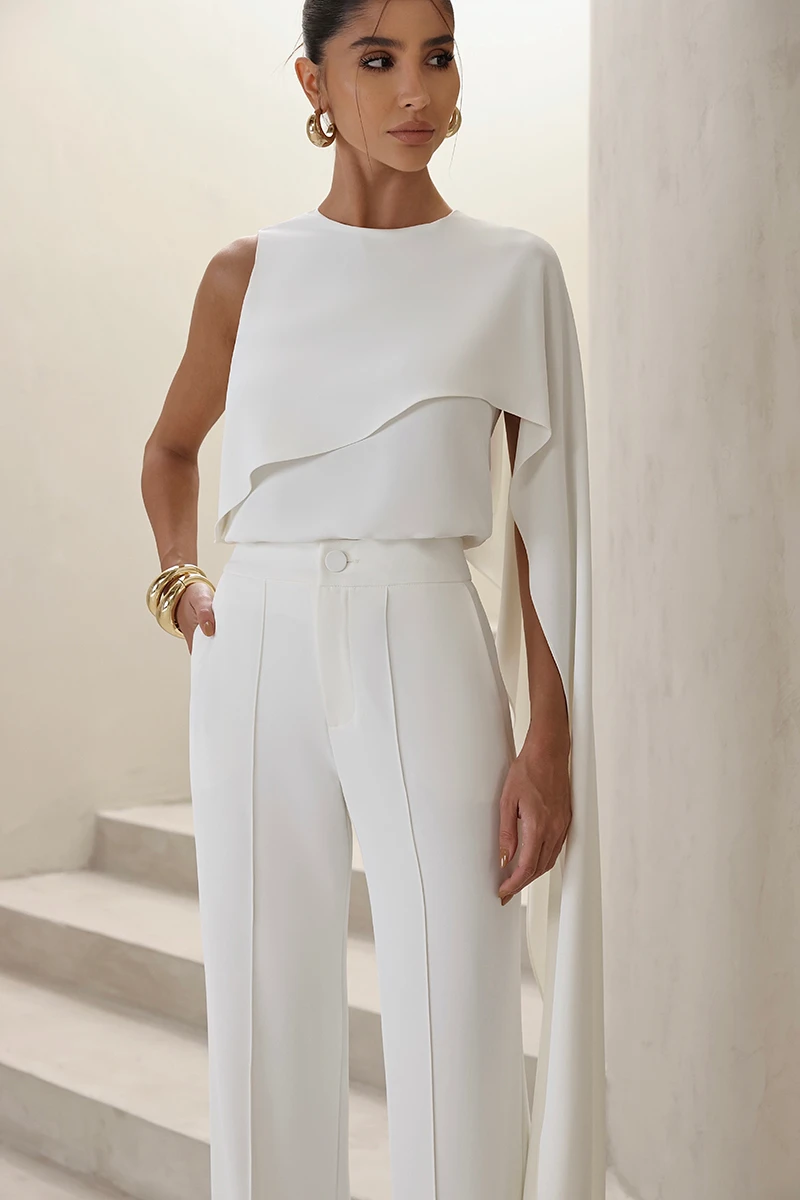 Dot Clothing - Set Dot Clothing Pants and Asymmetric Off-White Shirt - 2860OFF