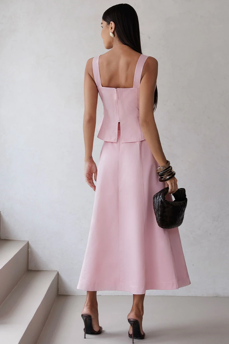 Miss Misses - Set Darlene Shirt Skirt With Zipper Pink - 54702060 Miss Misses - Set Darlene Shirt Skirt With Zipper Pink - 54702060