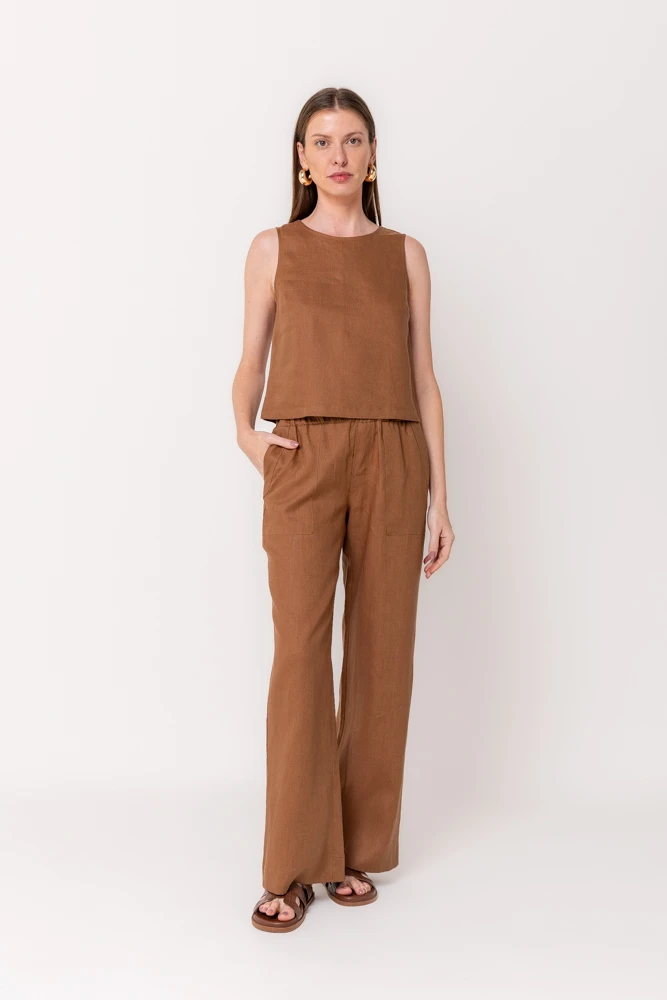 Hidrogênio - BEAR BROAD SHOULDER LINEN TANK TOP - 20546585 Hidrogênio - BEAR BROAD SHOULDER LINEN TANK TOP - 20546585