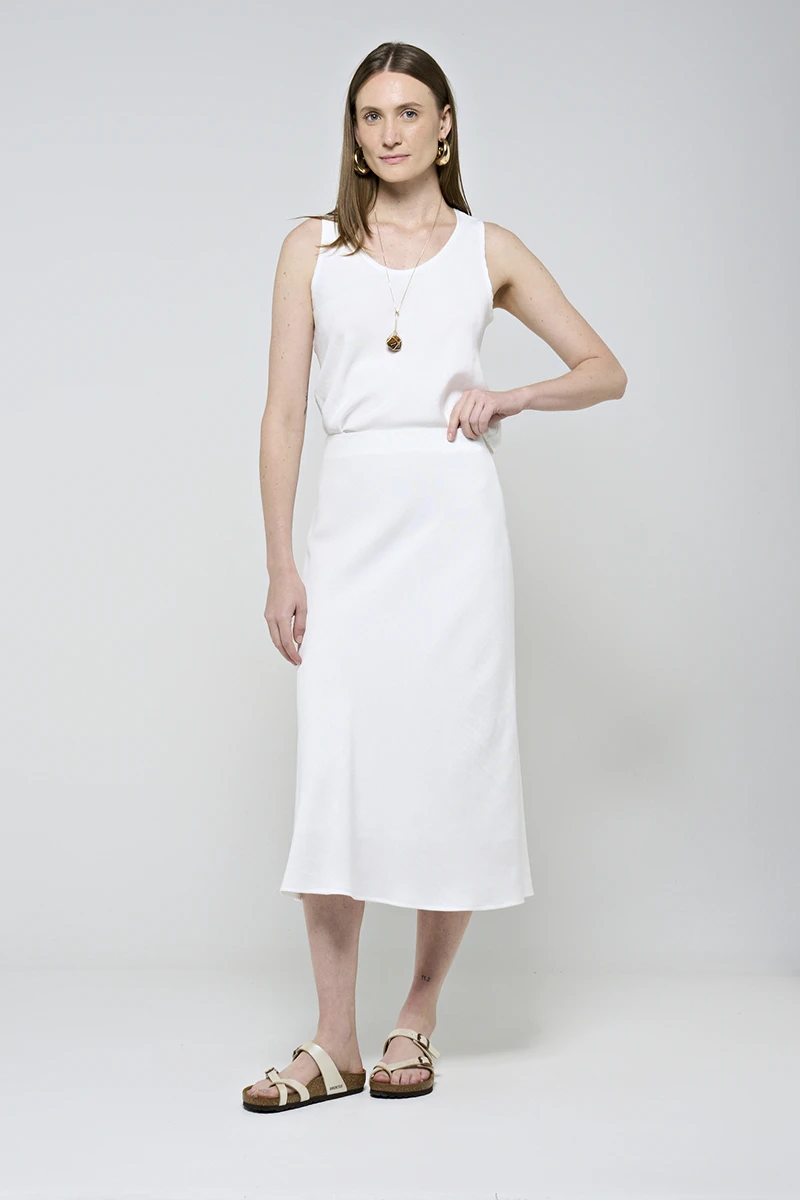 Hidrogênio - OFF-WHITE MERMAID MIDI SKIRT - 20478018 Hidrogênio - OFF-WHITE MERMAID MIDI SKIRT - 20478018