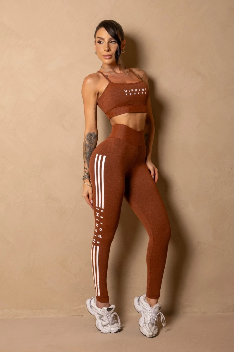 Hipkini - Time for Me Terracotta Leggings with Silk on the Leg - 33331517