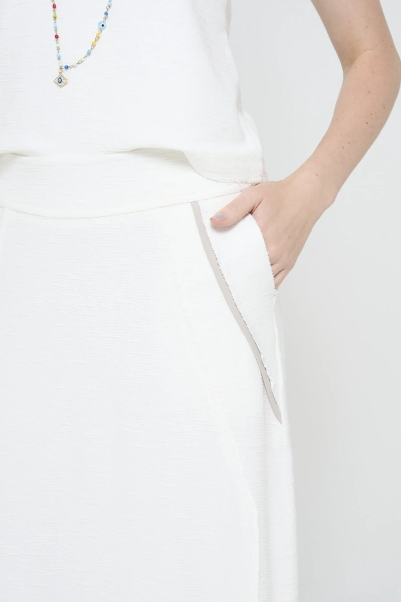Hidrogênio - MIDI SKIRT WITH VIVO AMNI OFF WHITE - 20599018 Hidrogênio - MIDI SKIRT WITH VIVO AMNI OFF WHITE - 20599018