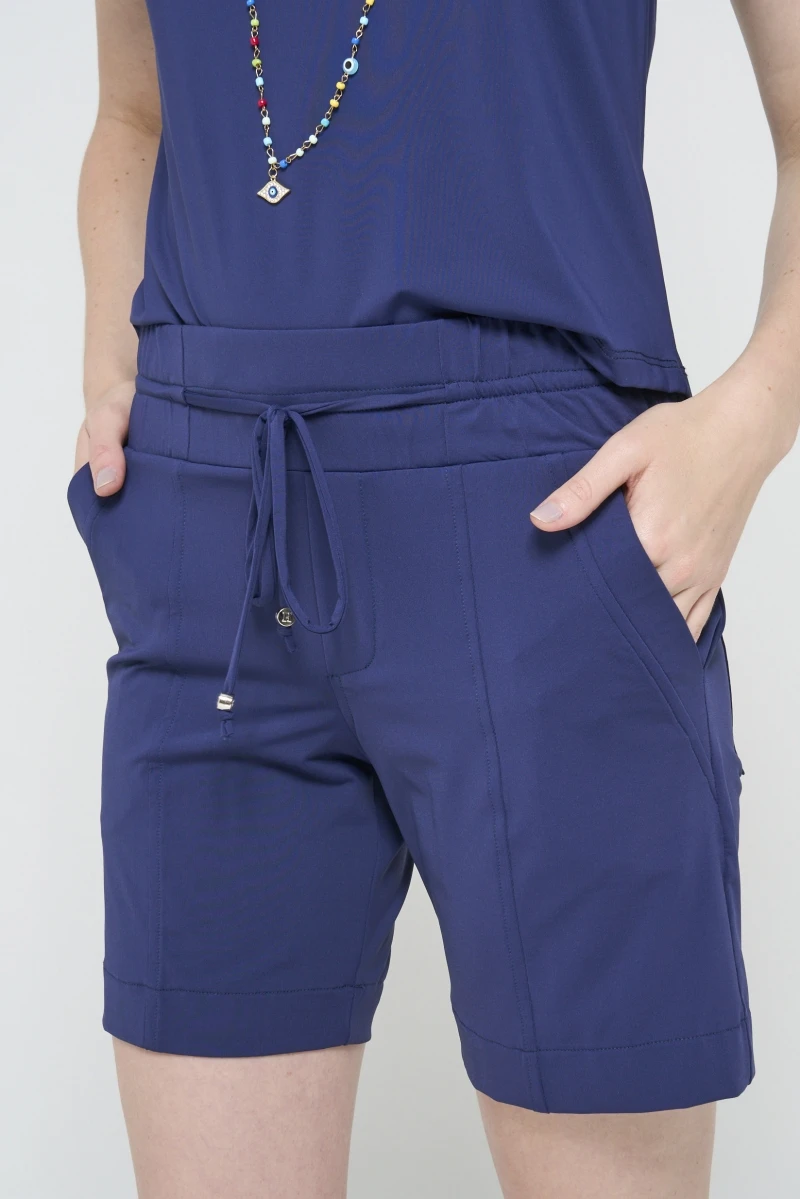 Hidrogênio - BERMUDA SHORTS WITH ELASTIC WAISTBAND AND NAVY POCKETS - 19603004 Hidrogênio - BERMUDA SHORTS WITH ELASTIC WAISTBAND AND NAVY POCKETS - 19603004