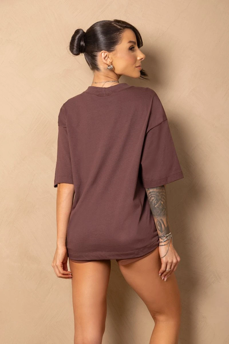 Hipkini - T-Shirt Fitness Time For Me Brown - 33331415