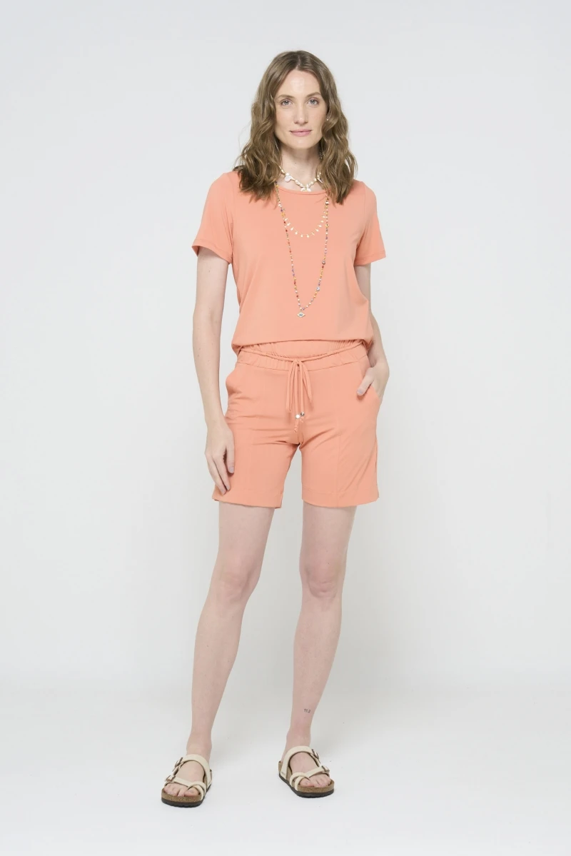 Hidrogênio - BERMUDA SHORTS WITH ELASTIC WAISTBAND AND CARROT CHANNEL AND POCKETS - 19603189 Hidrogênio - BERMUDA SHORTS WITH ELASTIC WAISTBAND AND CARROT CHANNEL AND POCKETS - 19603189