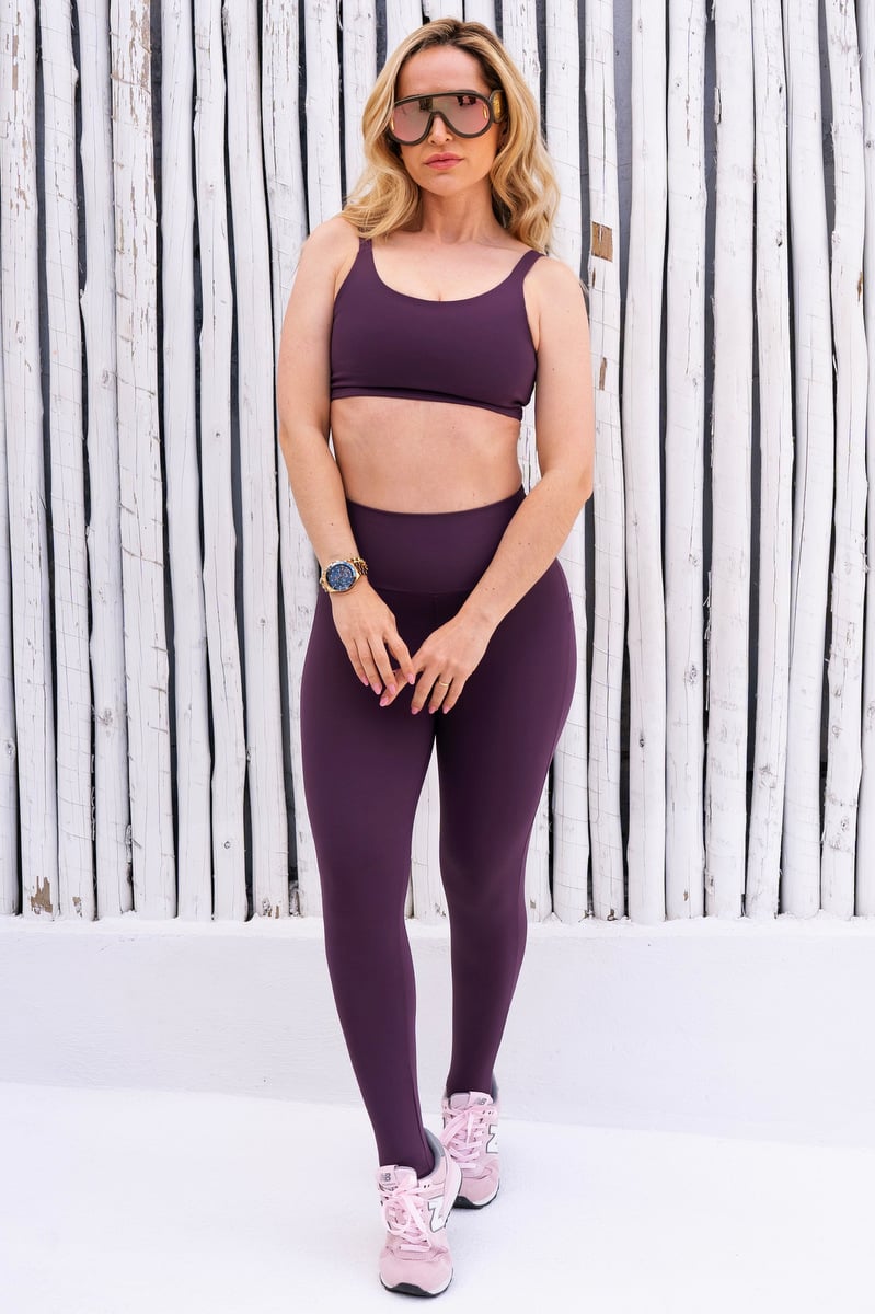 Lets Gym - Legging New Basic Colors Dark Berry - 2866DB Lets Gym - Legging New Basic Colors Dark Berry - 2866DB