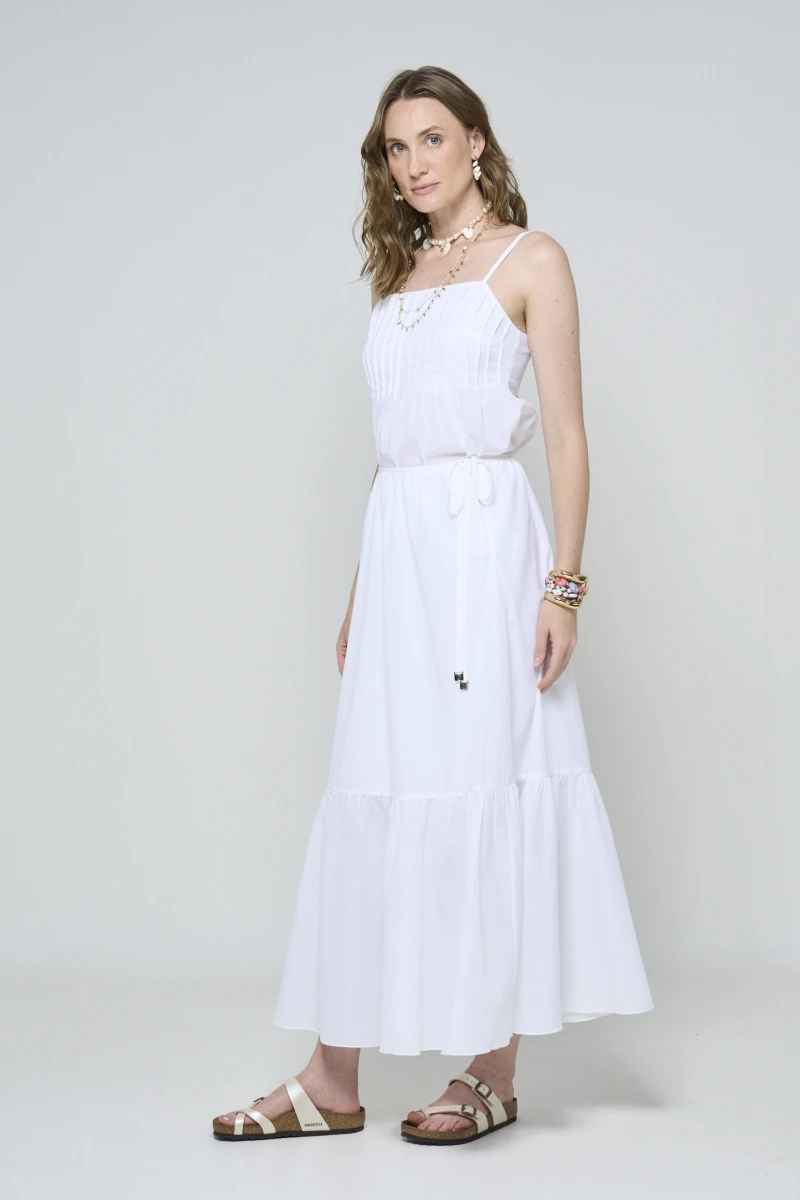 Hidrogênio - WHITE BOHO SKIRT - 20614002