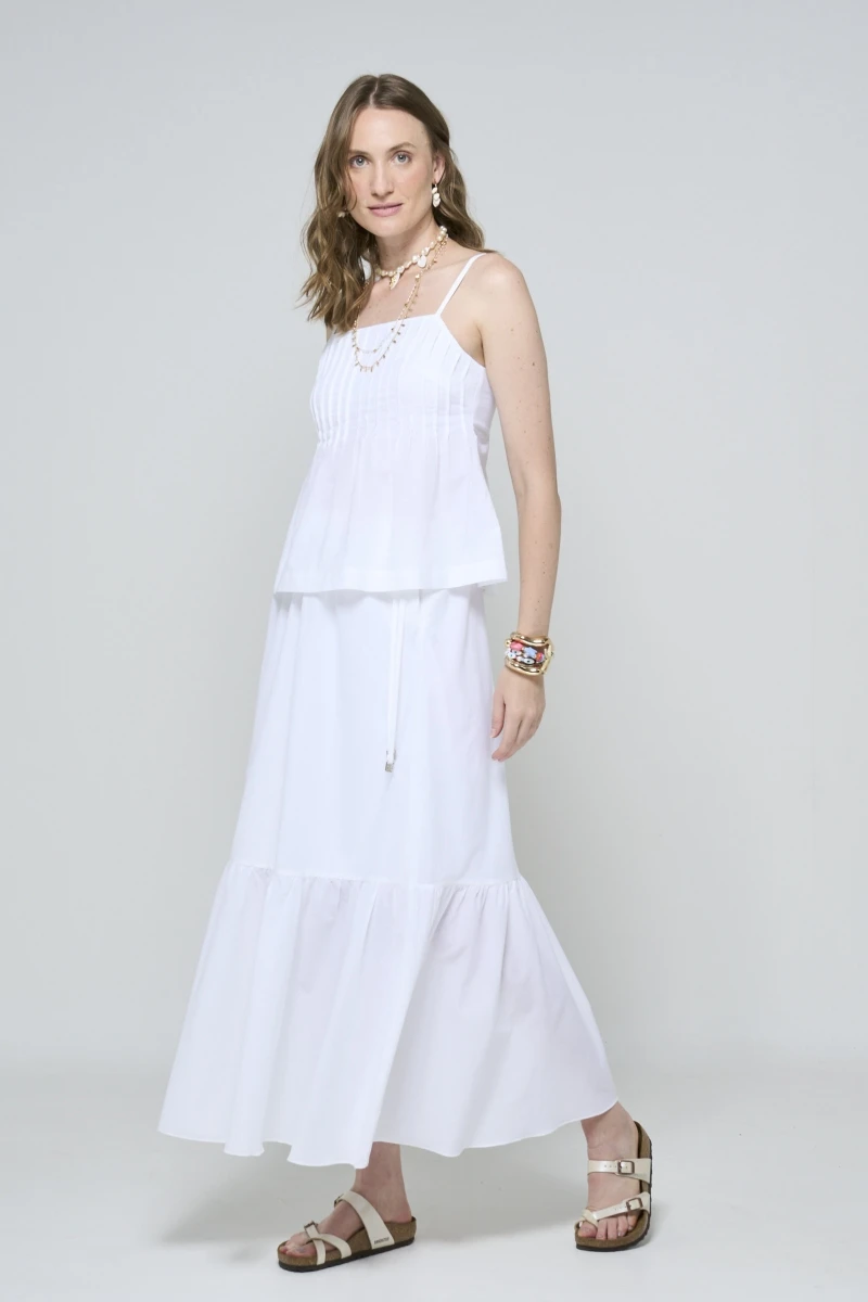 Hidrogênio - WHITE PLEATED DRESS - 20603002 Hidrogênio - WHITE PLEATED DRESS - 20603002