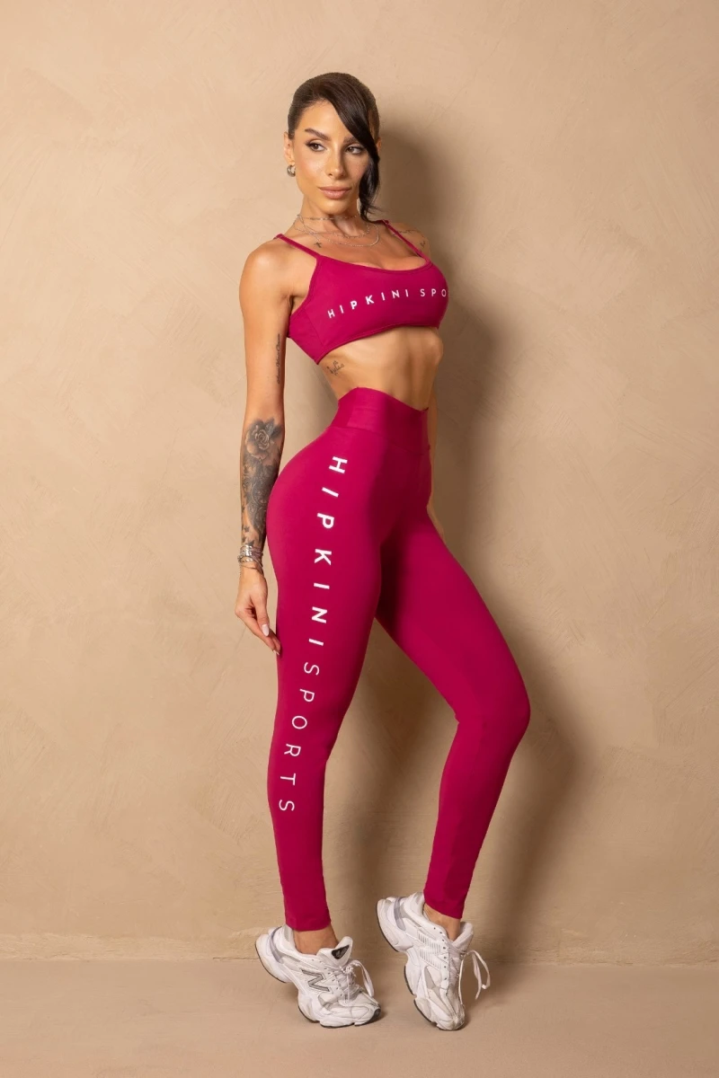 Hipkini - Time For Me Raspberry Silk Leggings - 33331437