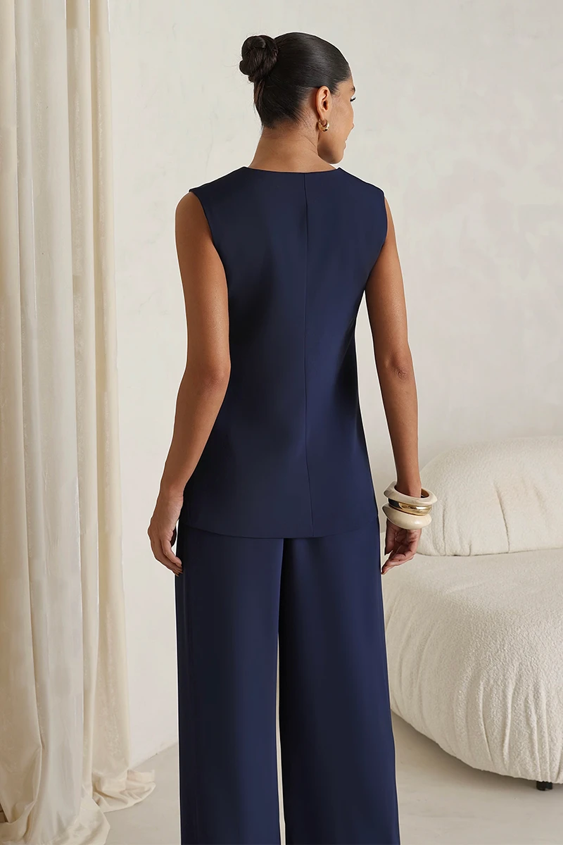 Dot Clothing - Set Dot Clothing Carla Alfaiataria Det. Blue Button - 2850AZUL