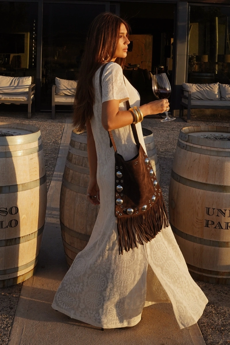 Hidrogênio - Off-white floral knit midi dress - 20463018